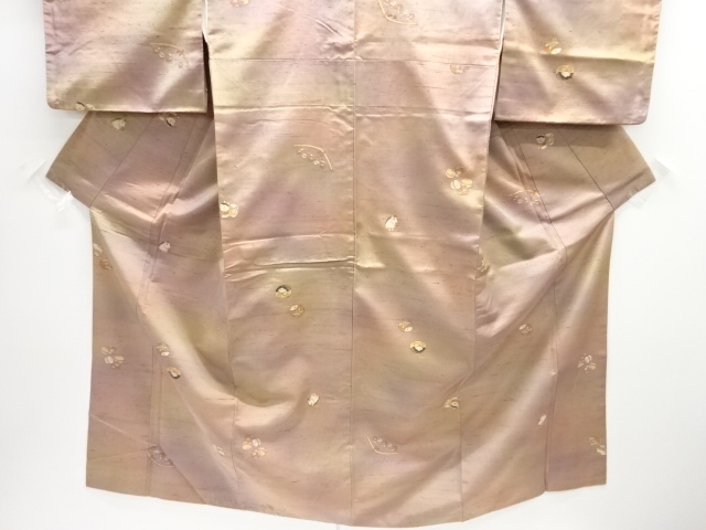  玩具模様織り出し手織り節紬着物